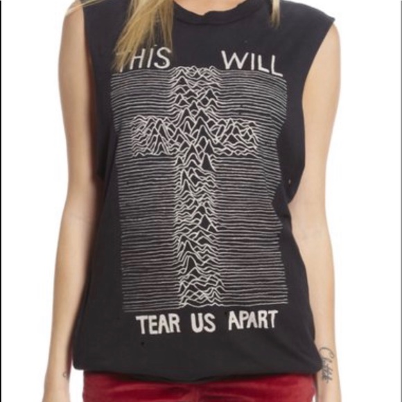 🌟RARE🌟 Unif LOVE WILL TEAR US APART Unisex - Picture 2 of 7